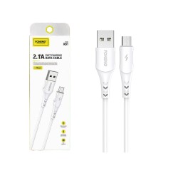 Foneng Micro Data Cable X81 2.1A 1m White Foneng Micro Data Cable X81 2.1A 1m White